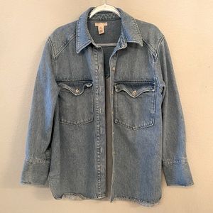 H&M denim shacket